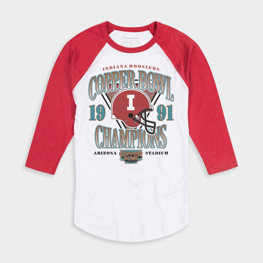 Indiana Football 1991 Copper Bowl Champs Baseball Tee Style001 Hoodie, Sweatshirt | CoreVibeTees.com