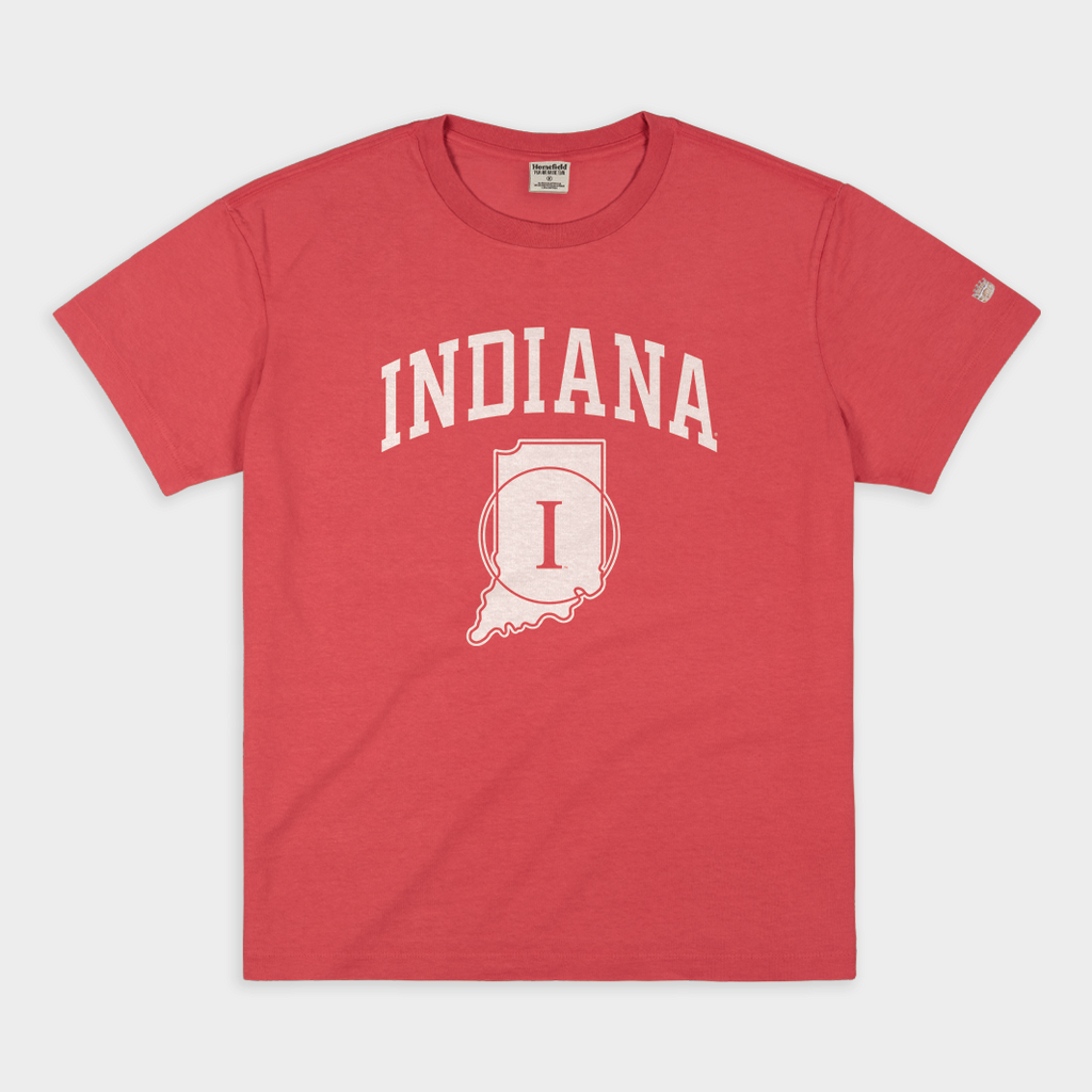 IU Assembly Hall Midcourt Logo Vintage Heavyweight Tee Style001 Hoodie, Sweatshirt | CoreVibeTees.com (Image 1)