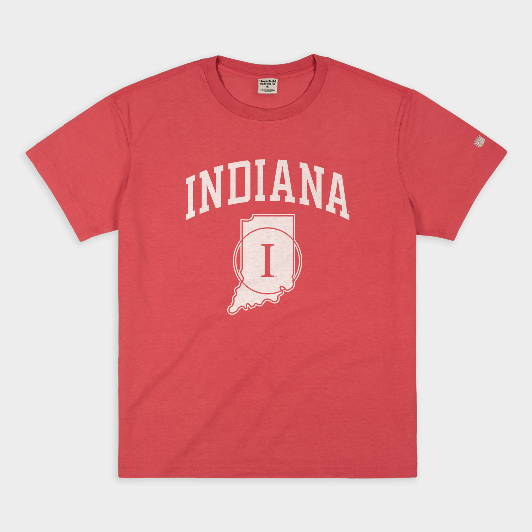 IU Assembly Hall Midcourt Logo Vintage Heavyweight Tee Style001 Hoodie, Sweatshirt | CoreVibeTees.com (Image 1)