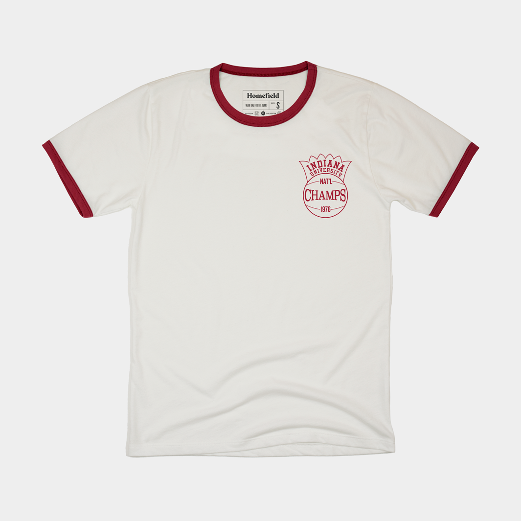 IU 1976 National Champions Ringer Tee Style001 Hoodie, Sweatshirt | CoreVibeTees.com (Image 1)