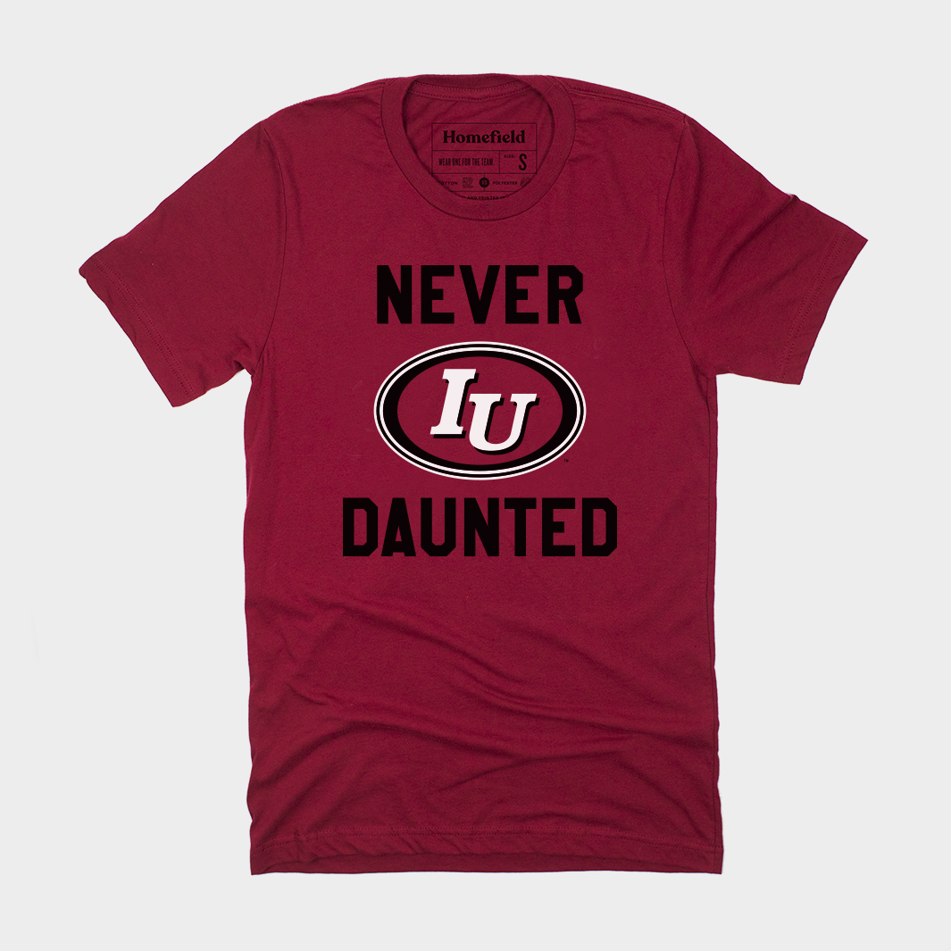 Never Daunted Vintage IU Oval Logo T-Shirt Style001 Hoodie, Sweatshirt | CoreVibeTees.com