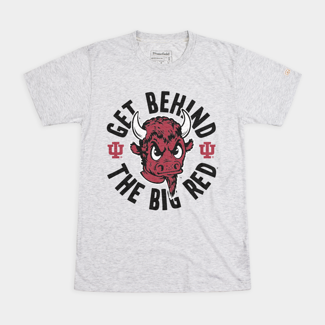 IU "Get Behind the Big Red" Bison Tee Style001 Hoodie, Sweatshirt | CoreVibeTees.com