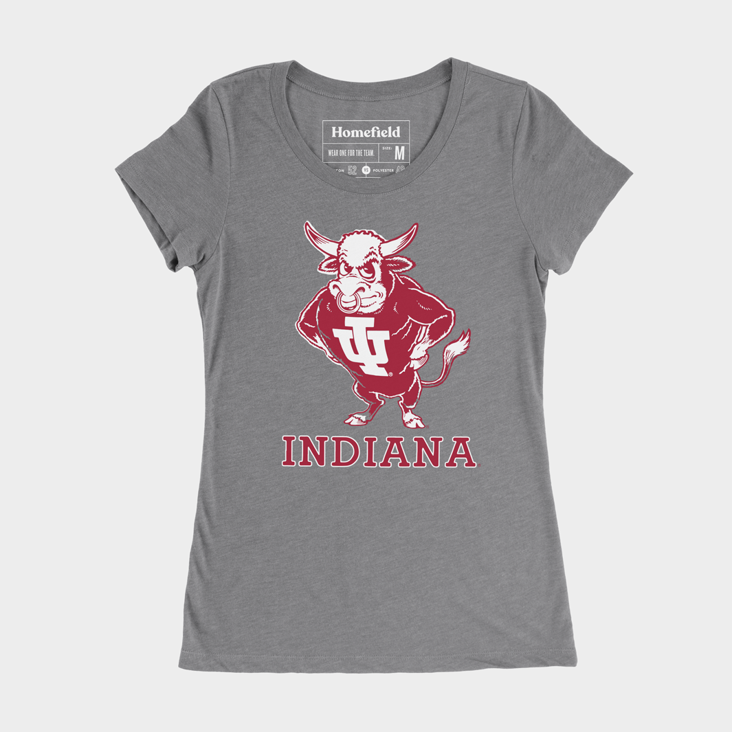 Vintage IU Hoosiers Bison Women's Tee Style001 Hoodie, Sweatshirt | CoreVibeTees.com (Image 1)