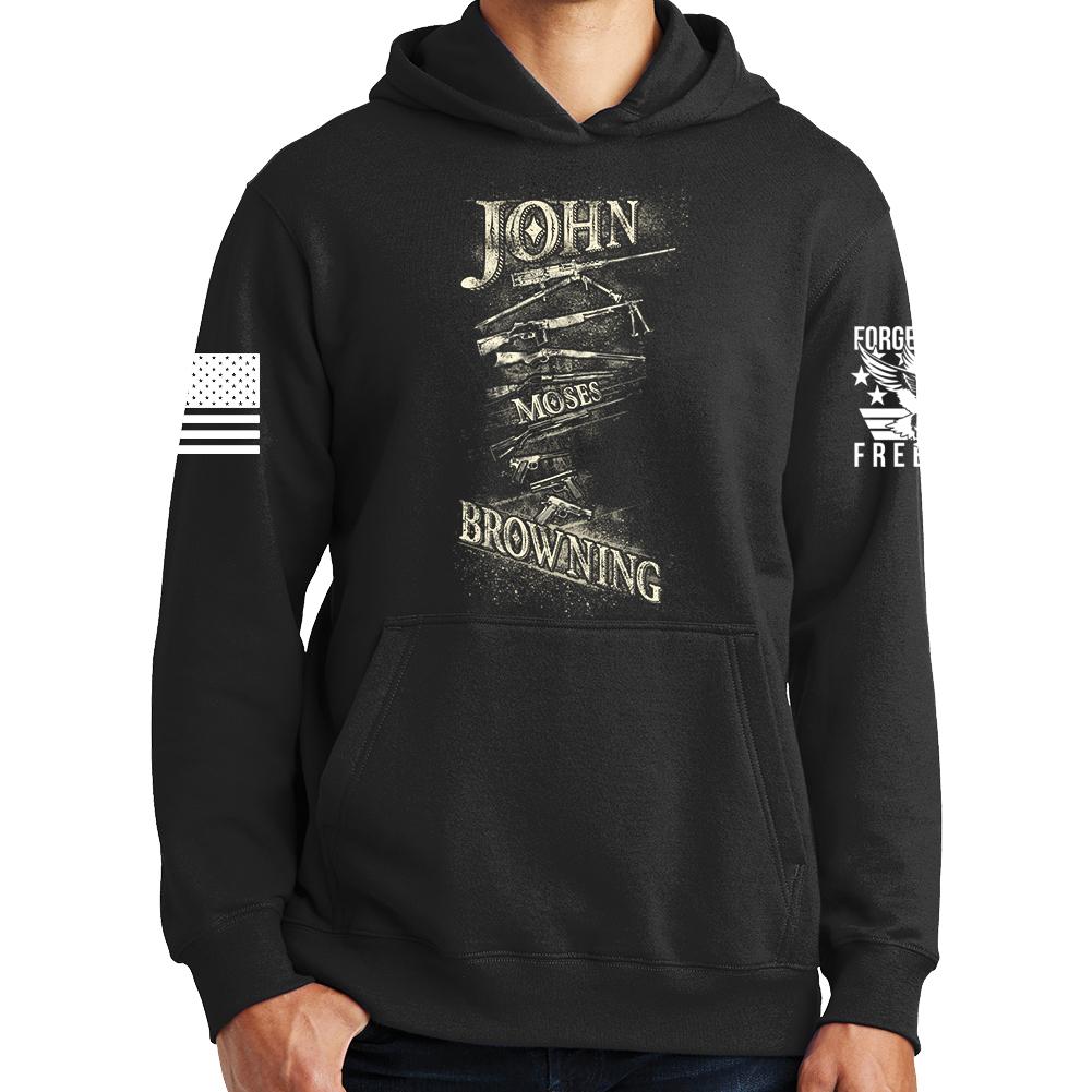 John Moses Browning Hoodie T-Shirts, Sweatshirt | CoreVibeTees.com (Image 1)