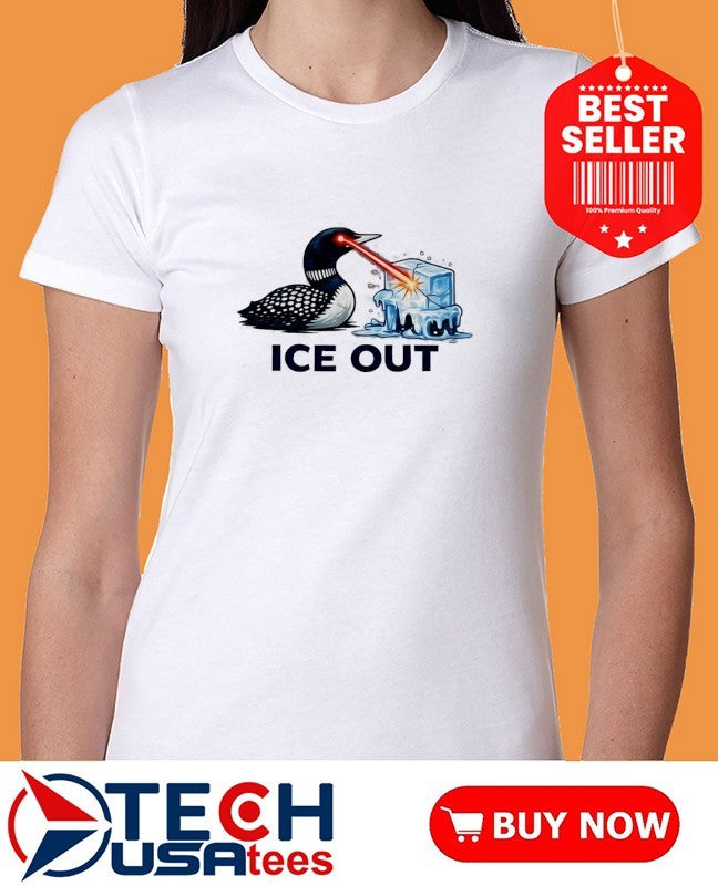 Ice Out Minnesota Common Loon shirt