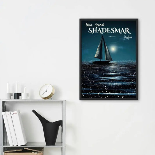 Iconic Stormlight Archive Canvas Art, Sail Across Shadesmar Poster, Stormlight Lovers Home Decor, Fantasy Travel Poster, Gift For Bookish