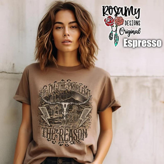 If I'm The Problem Shirt, Oversized T-shirt, Retro Western Country Music Concert Tee