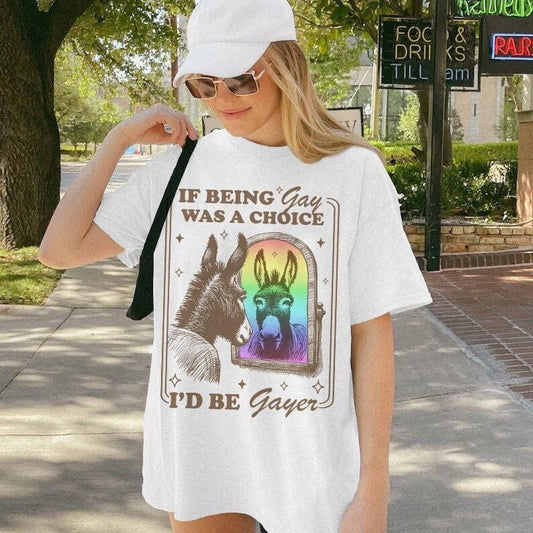 If being gay was a choice id be gayer | pride merch | funny gay shirt | funny lesbian shirt | bi pride shirt | subtle pride shirt |mlm pride  T-shirt, sweater and Hoodie