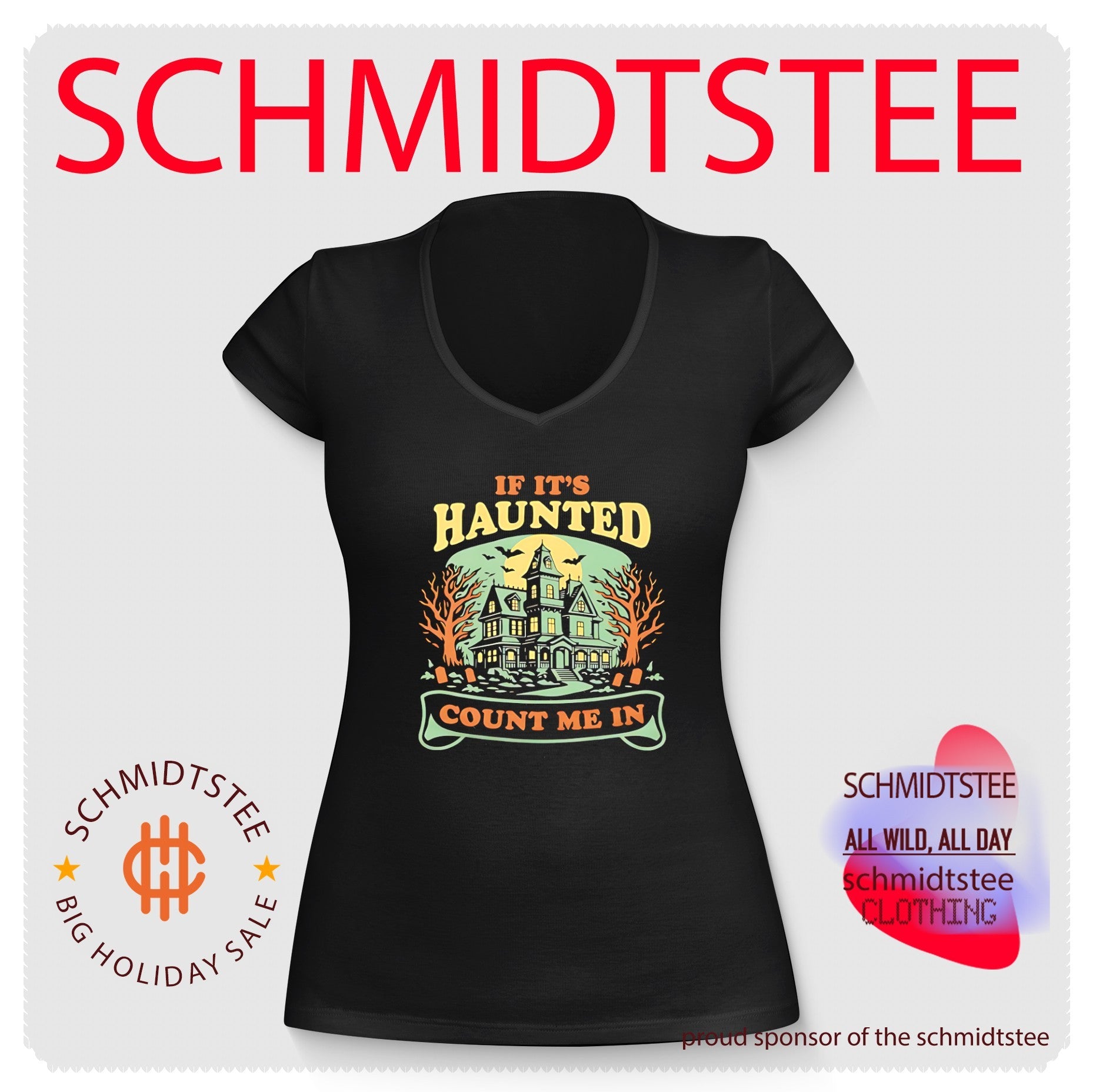 If it’s haunted count me in graphic shirt