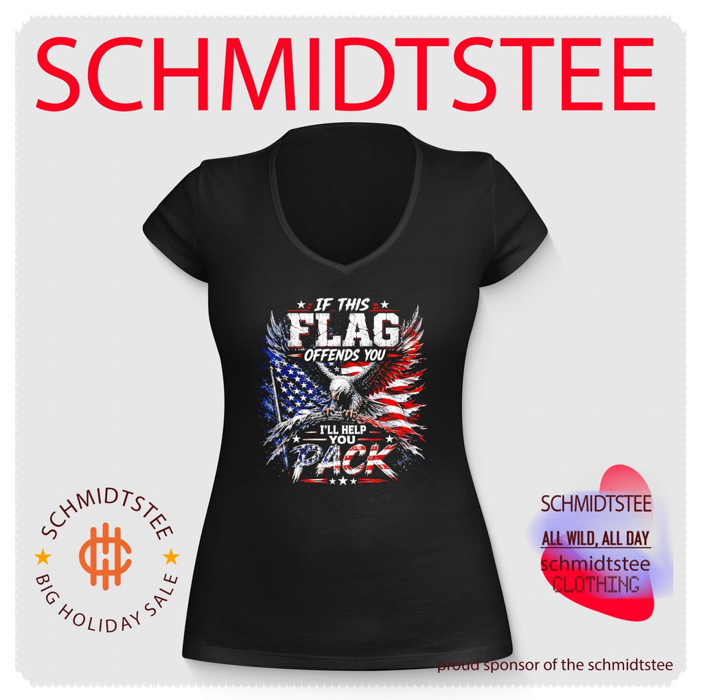 If this flag offends you I’ll help you pack flag shirt
