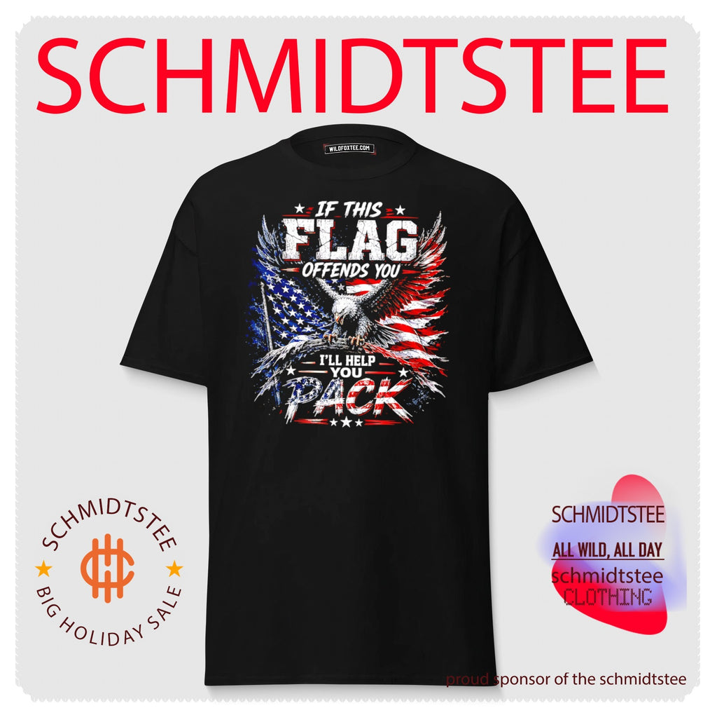 If this flag offends you I’ll help you pack flag shirt