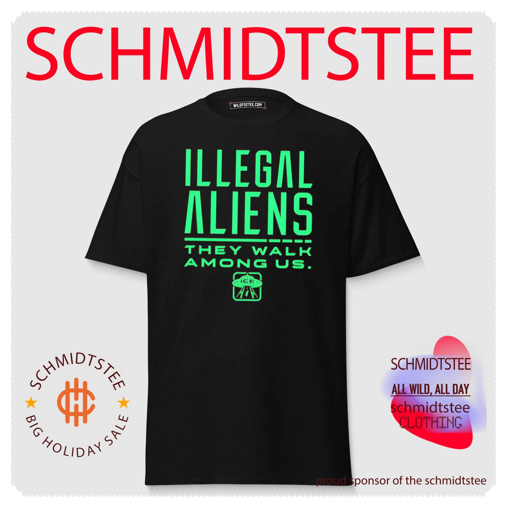 Illegal Aliens They Walk Among Us ICE UFO shirt