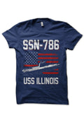 SSN-786 USS Illinois T-Shirt T-Shirt Hoodie, Sweatshirt | CoreVibeTees.com