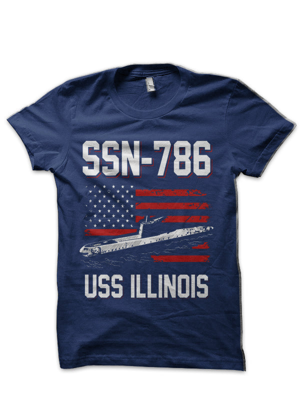 SSN-786 USS Illinois T-Shirt T-Shirt Hoodie, Sweatshirt | CoreVibeTees.com