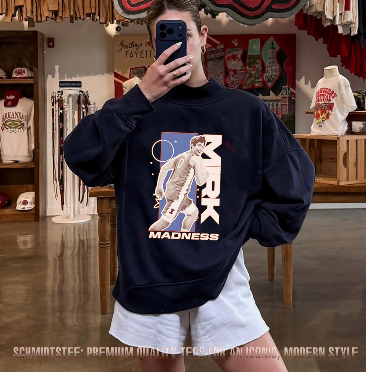 Illinois Basketball Mirk Madness player collage shirt