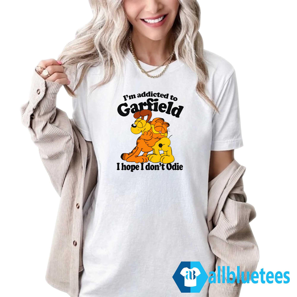 I’m Addicted To Orange Cat Hope I Don’t Odie Shirt