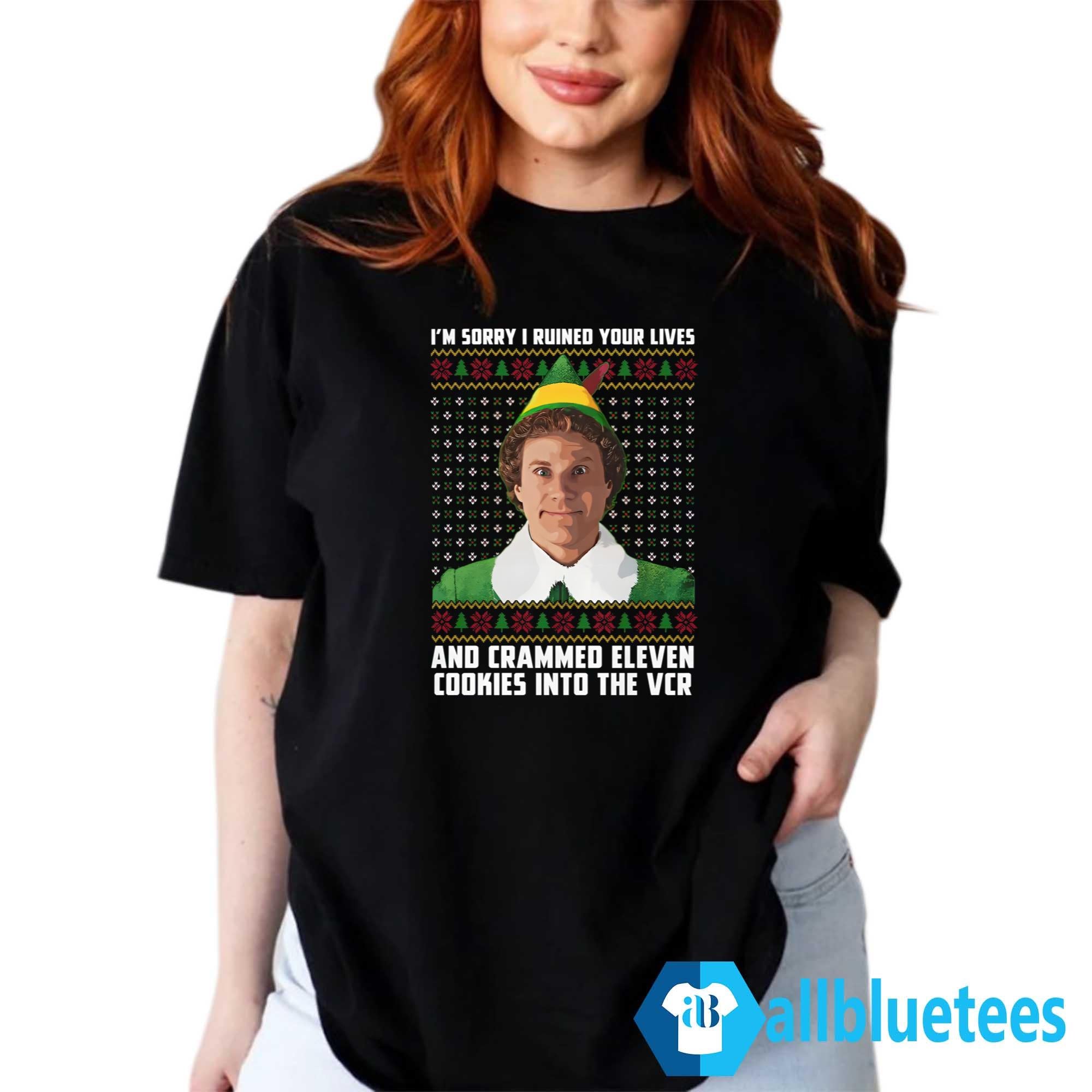 I’m Sorry I Ruined Your Lives And Crammed 11 Cookies Into The VCR Sweater
