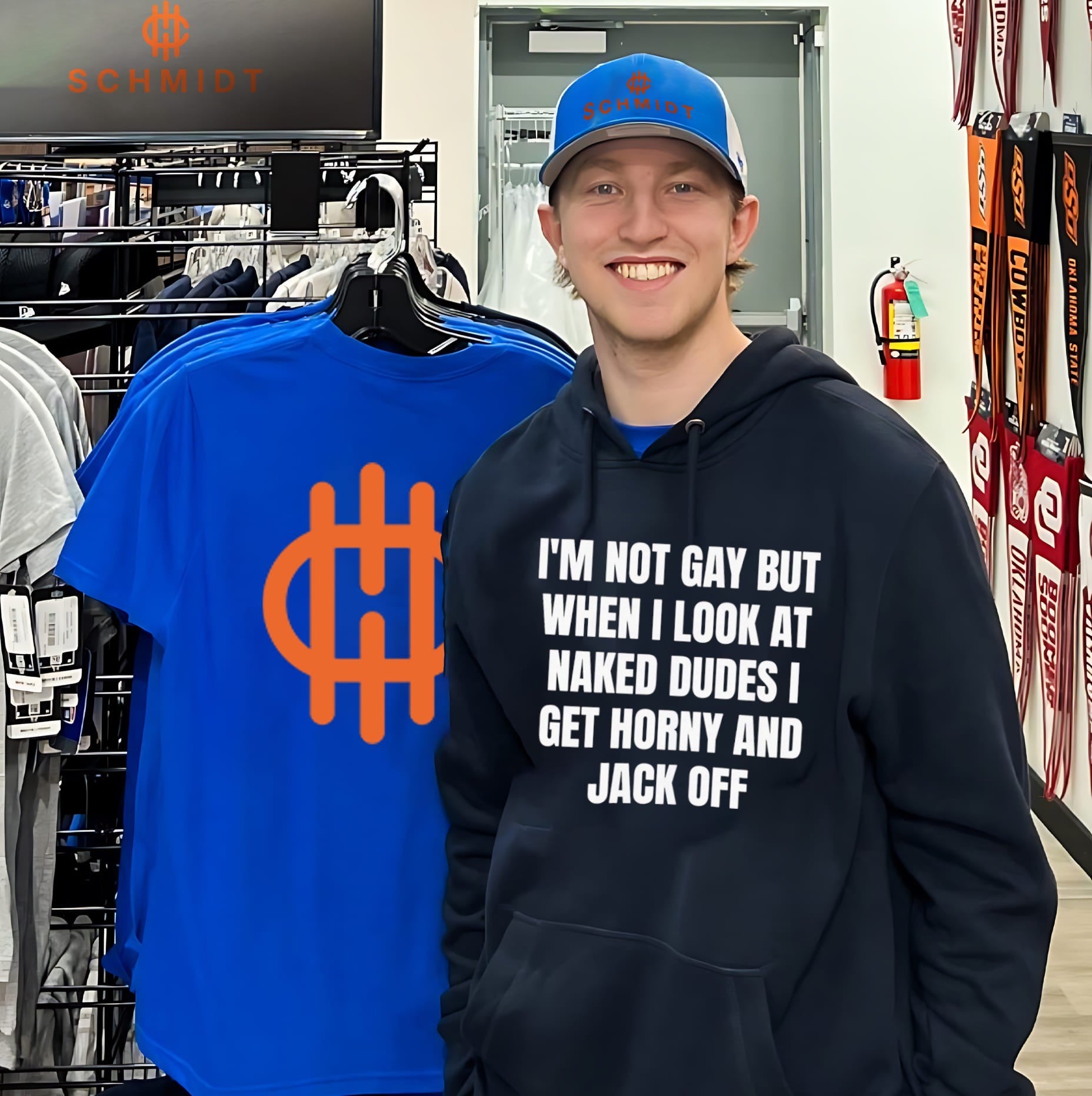I’m not gay but when I look at naked dudes I get horny and jack off shirt