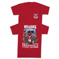 Welcome to Fayetteville Pocket Tee Hoodie, Sweatshirt | CoreVibeTees.com (Image 1)