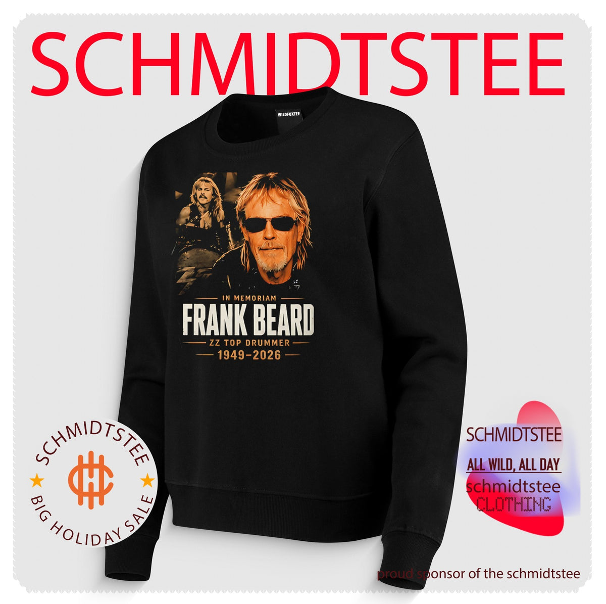 In Memoriam Frank Beard ZZ Top Drummer 1949-2026 shirt