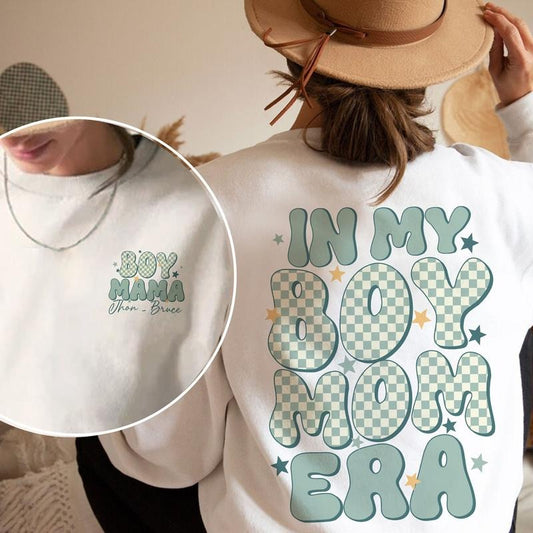 In My Boy Mom Era Sweatshirt, Boy Mom Shirt, Mom of Boy Sweatshirt, Retro Boy Mama Shirt, Mother's Day Gifts For Boy Mama, New Boy Mama Hoodie, Mom Of Boys Shirt