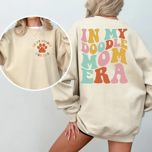 In My Doodle Mom Era Sweatshirt Golden Doodle Mom Doodle Mama Crewneck In My Dog Mom Era Dog Mama Sweatshirt Doodle Mom Shirt Retro TK43GN