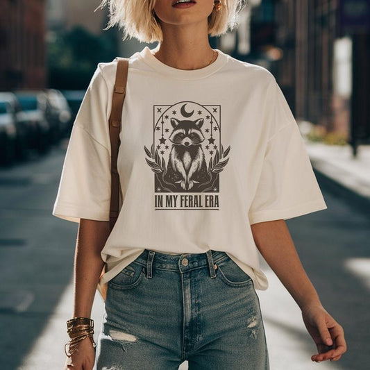 In My Feral Era Racoons Shirt Raccoon Shirt Mystical Tee Raccoon Lovers Retro Raccoon Moon Tshirt Tarot Card Shirts Raccoon Gifts unisex sweatshirt