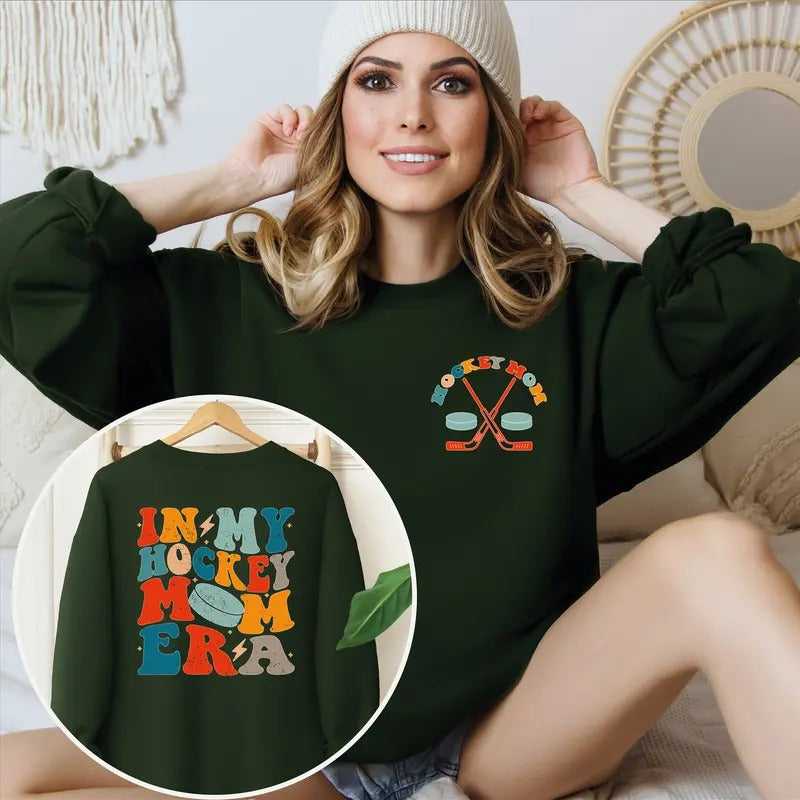 In My Hockey Mom Era Unisex Sweatshirt Hoodies T-shirts Gift For Mama TK43GN