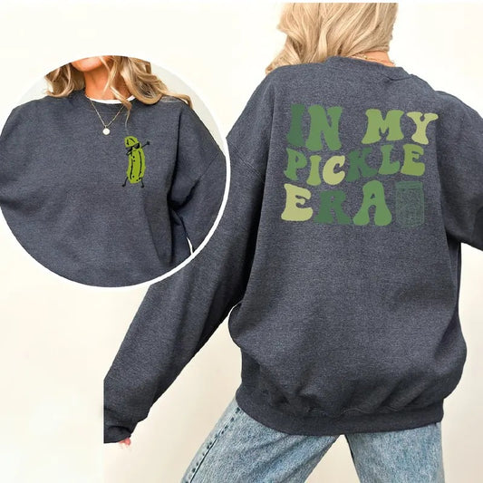 In My Pickle Era Sweatshirt and Hoodie, Pickle Lover T-shirt, Pickle Jar Gift Shirt, Retro Pickle Shirt