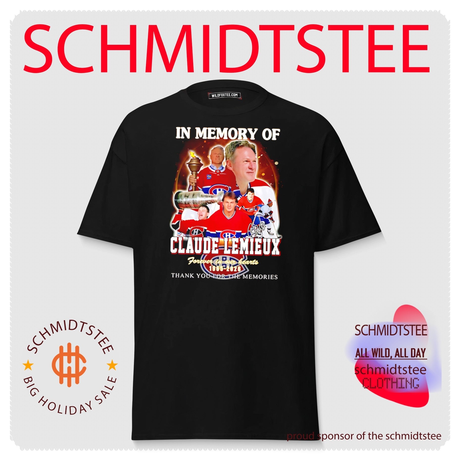 In memory of Claude Lemieux Montreal Canadiens forever in our hearts shirt