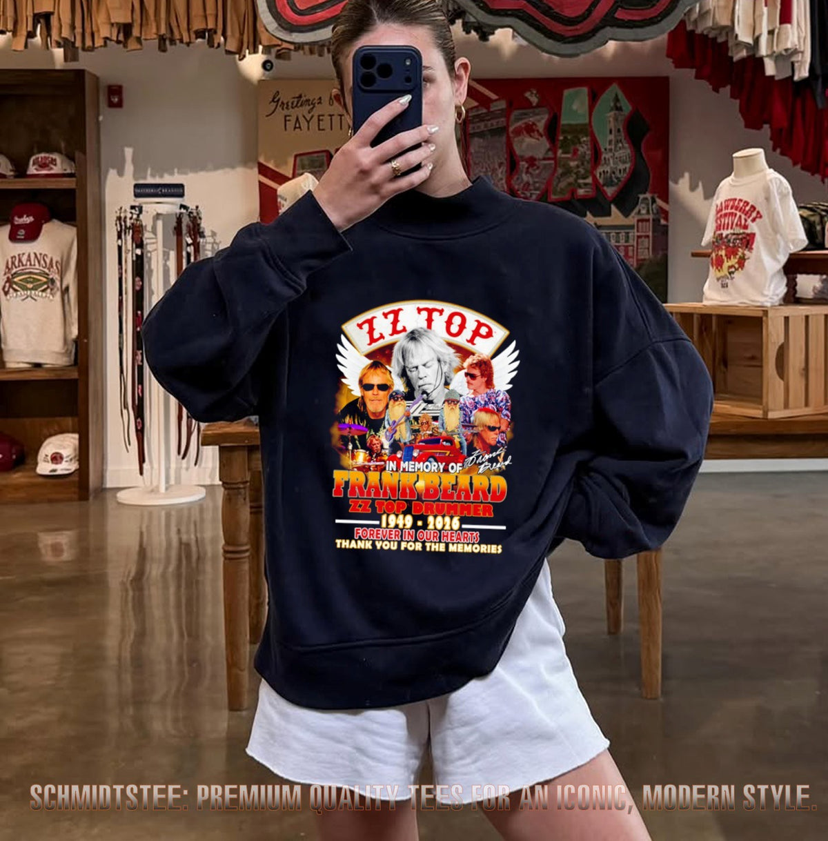 In memory of Frank Beard ZZ Top Drummer 1949-2026 forever in our hearts shirt