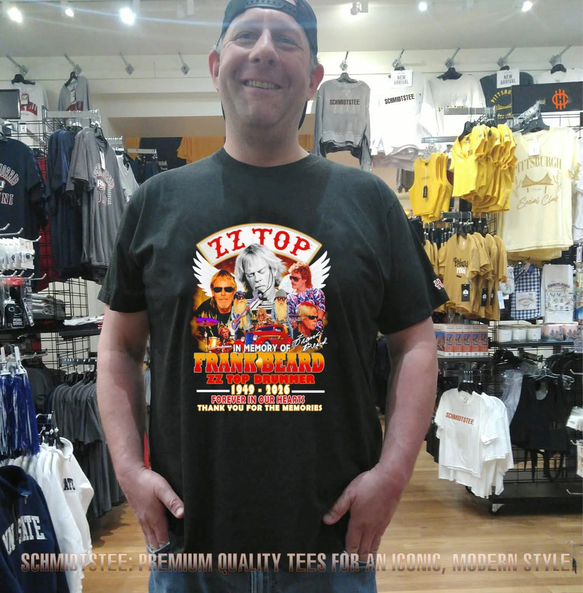 In memory of Frank Beard ZZ Top Drummer 1949-2026 forever in our hearts shirt