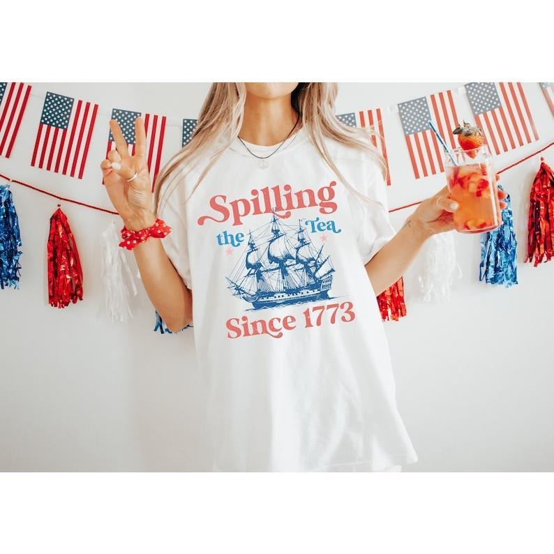Independence Day, Christian, 4th of July Shirt, She Loves Jesus And America Too, Retro America , Usa, USA Flag  T-shirt, sweater and Hoodie