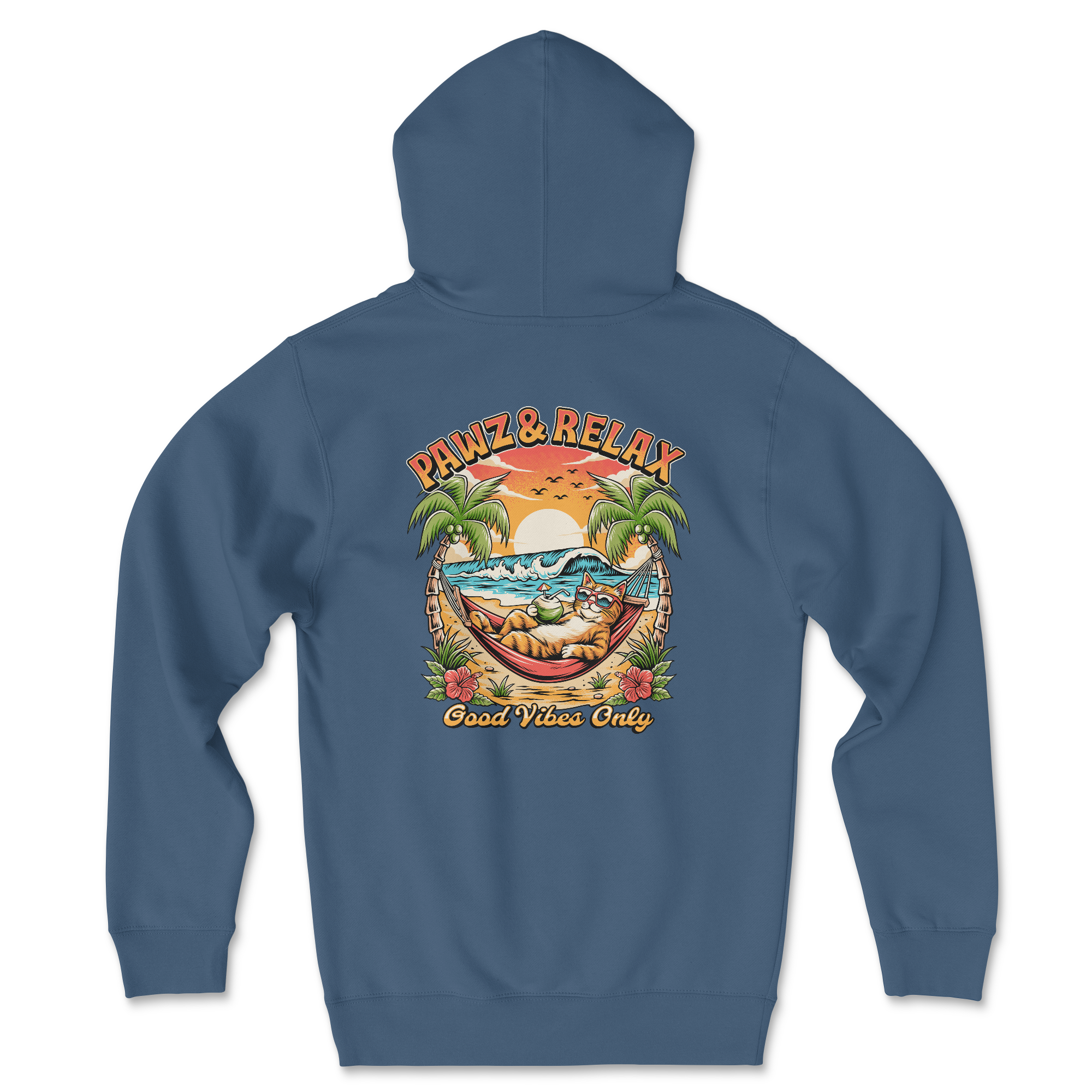 Pawz & Relax (Adult Hoodie) T-Shirts, Sweatshirt | CoreVibeTees.com (Image 1)