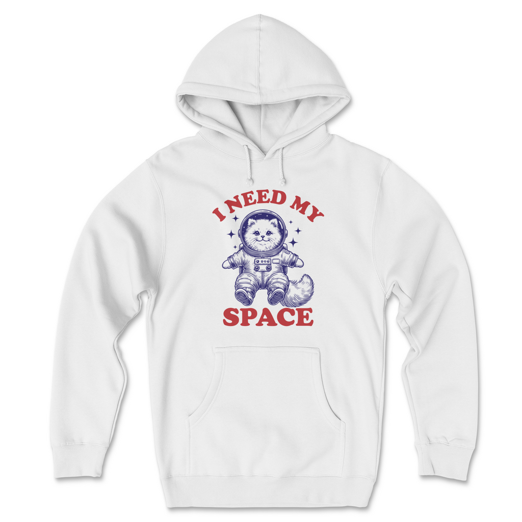 I Need My Space - Front Print (Adult Hoodie) T-Shirts, Sweatshirt | CoreVibeTees.com (Image 1)