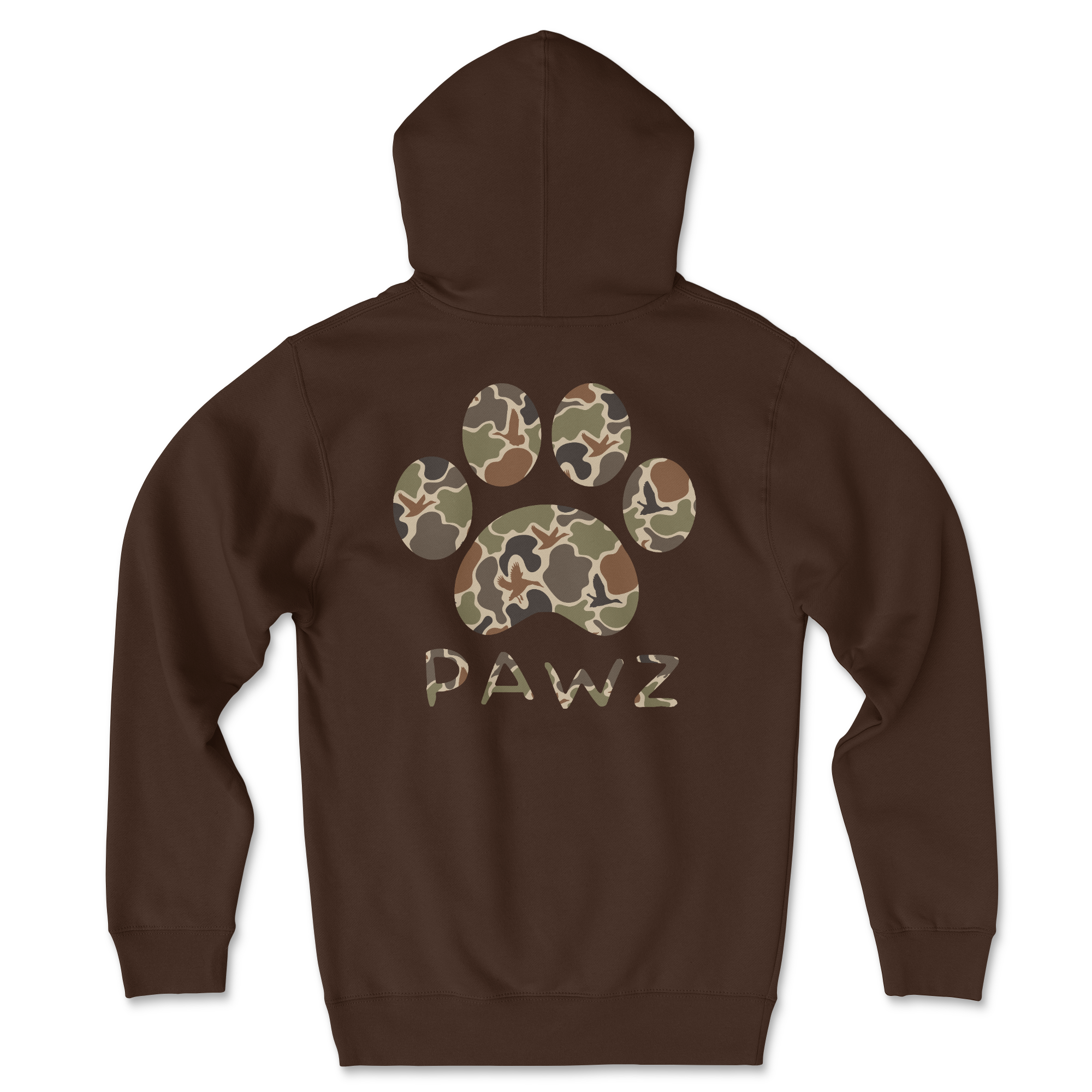 Duck Camo Dark - Brown (Adult Hoodie) T-Shirts, Sweatshirt | CoreVibeTees.com (Image 1)