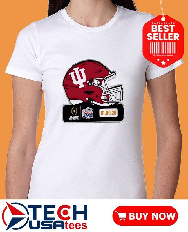 Indian Hoosiers Playoff Semifinal 2026 Chick-fil-A Peach Bowl helmet shirt