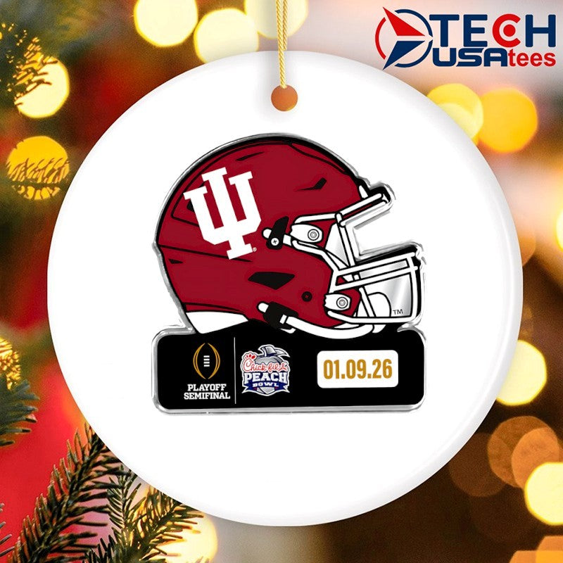 Indian Hoosiers Playoff Semifinal 2026 Chick-fil-A Peach Bowl helmet shirt