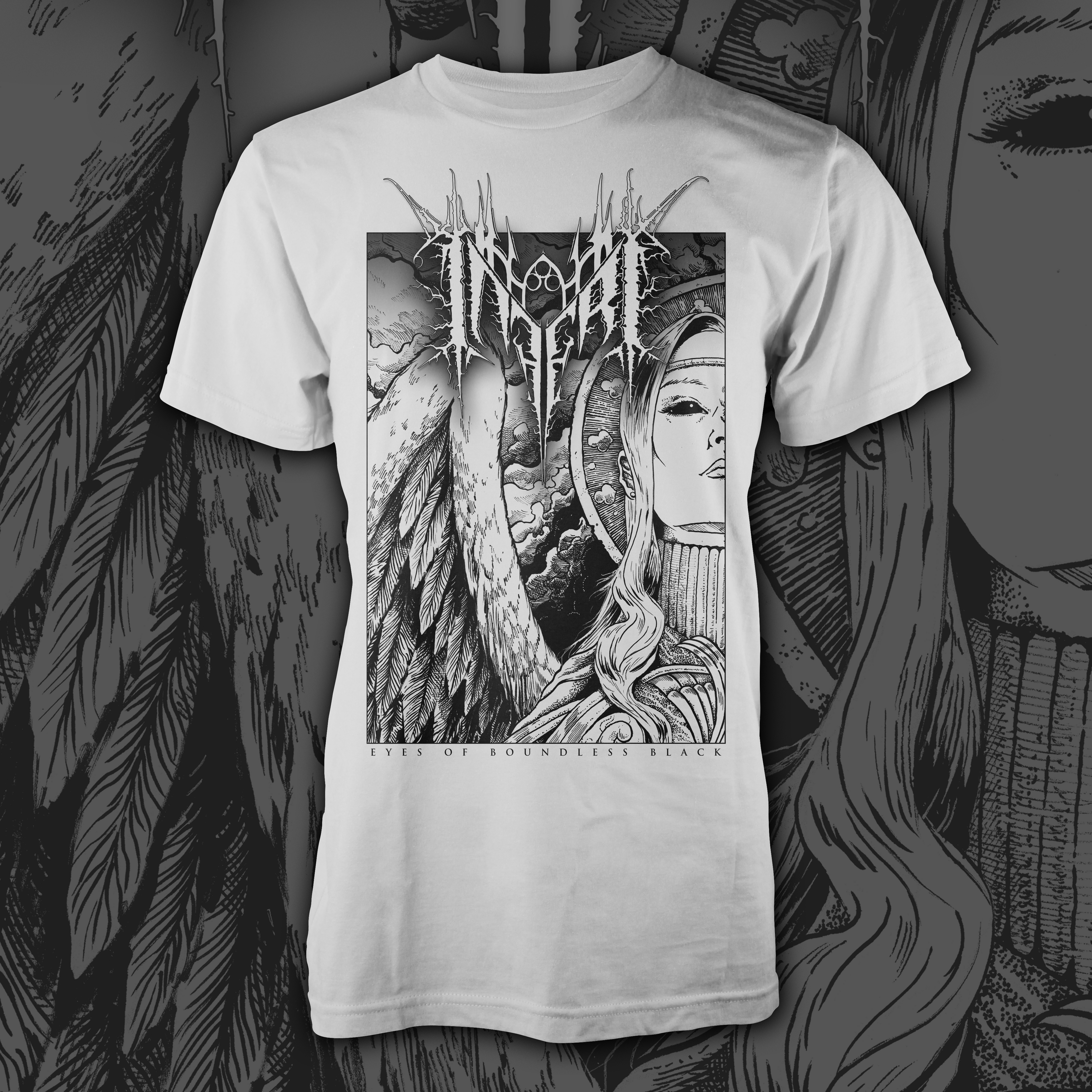 INFERI - Eyes of Boundless Black | White T-shirt Hoodie, Sweatshirt | CoreVibeTees.com