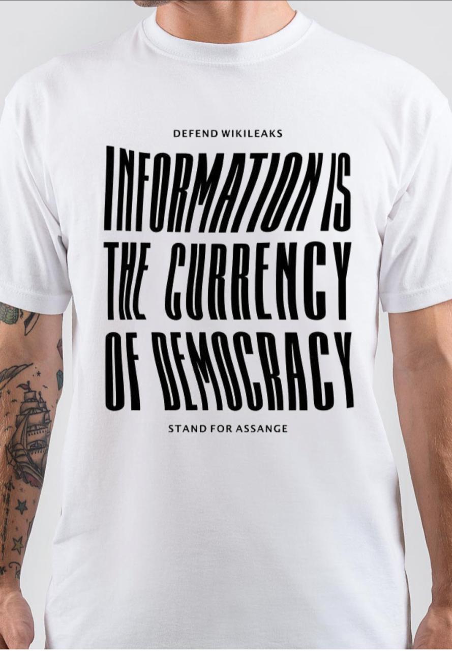 Information Is Currency For Democracy T-Shirt Hoodie, Sweatshirt | CoreVibeTees.com