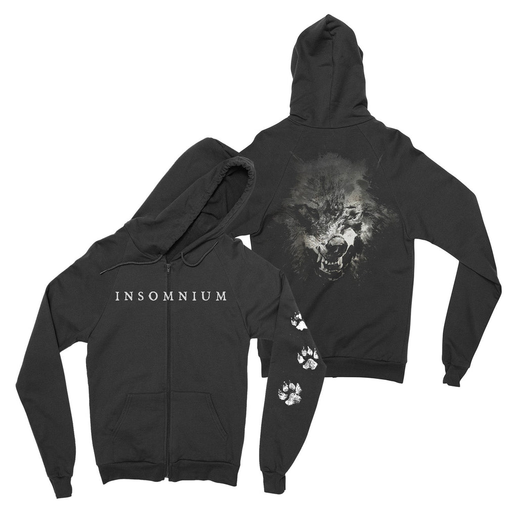 Insomnium - Wolf zip-up hoodie T-Shirts, Sweatshirt | CoreVibeTees.com (Image 1)
