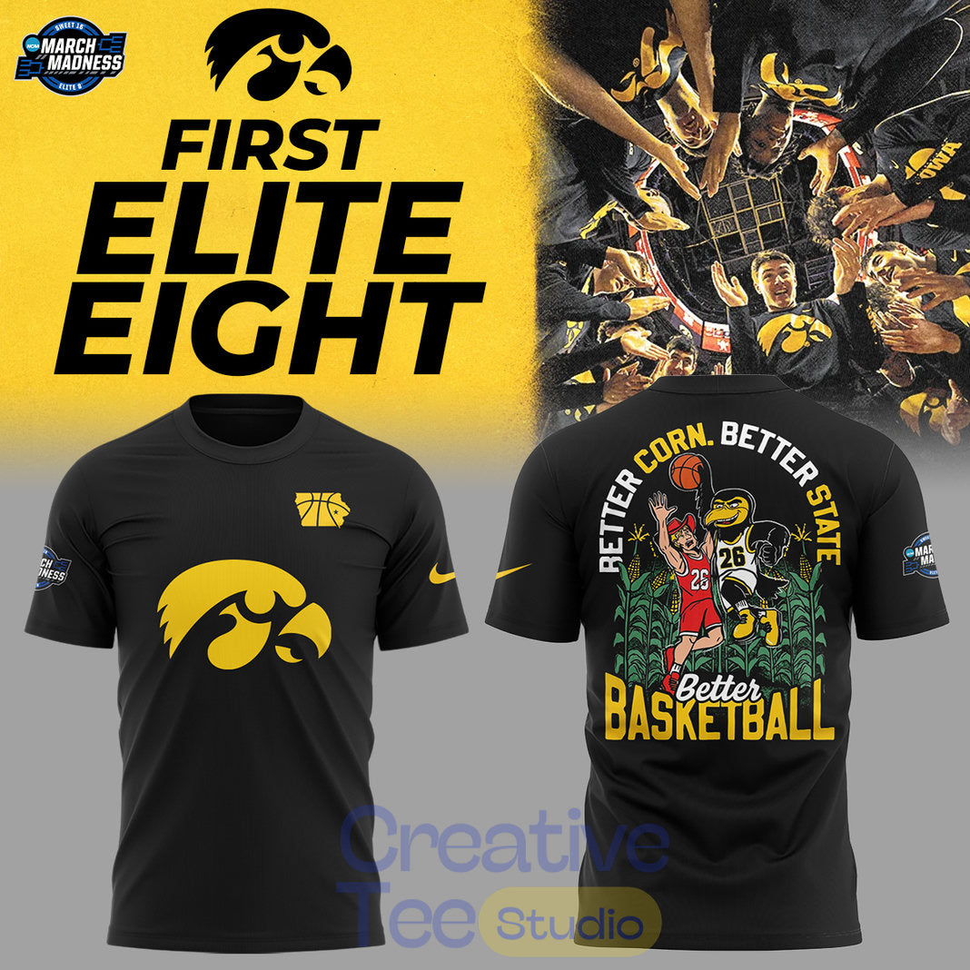 Iowa Hawkeyes 2026 March Madness Elite Eight T-Shirt