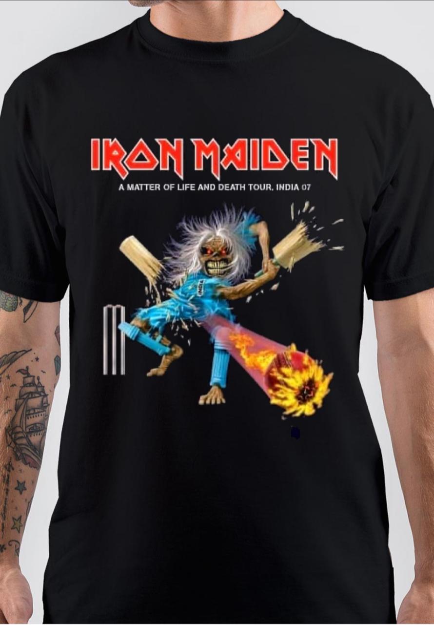 Iron Maiden Black T-Shirt Style002 Hoodie, Sweatshirt | CoreVibeTees.com