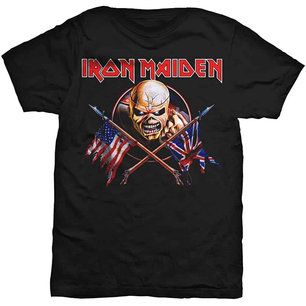 Iron Maiden Trooper Flags T-Shirt Hoodie, Sweatshirt | CoreVibeTees.com