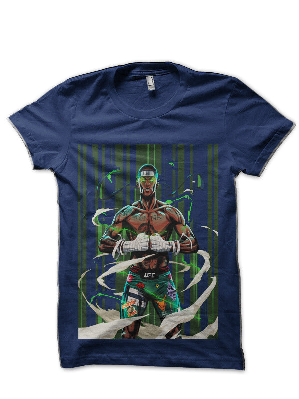 Israel Adesanya Navy Blue T-Shirt Hoodie, Sweatshirt | CoreVibeTees.com