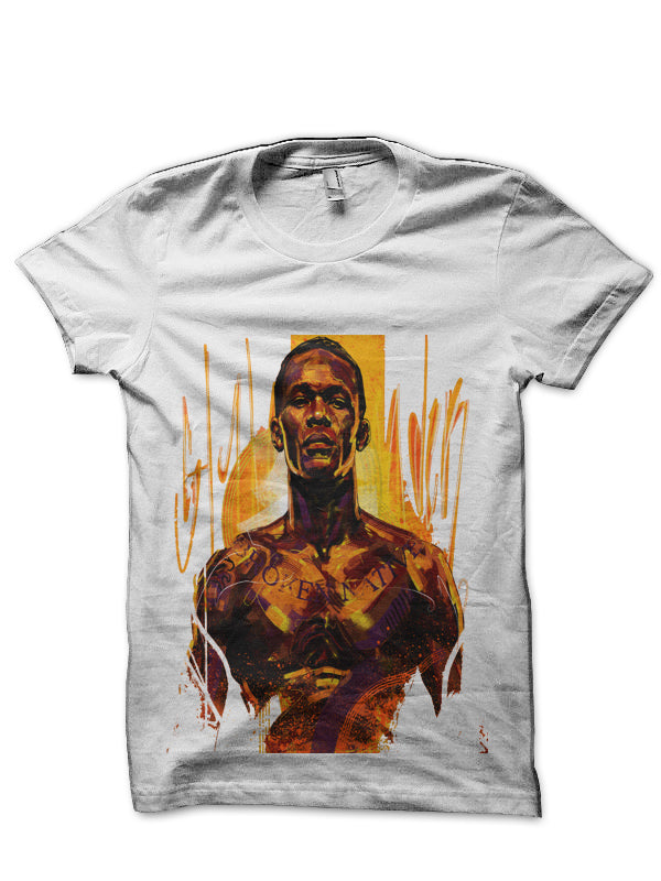 Israel Adesanya White T-Shirt Hoodie, Sweatshirt | CoreVibeTees.com