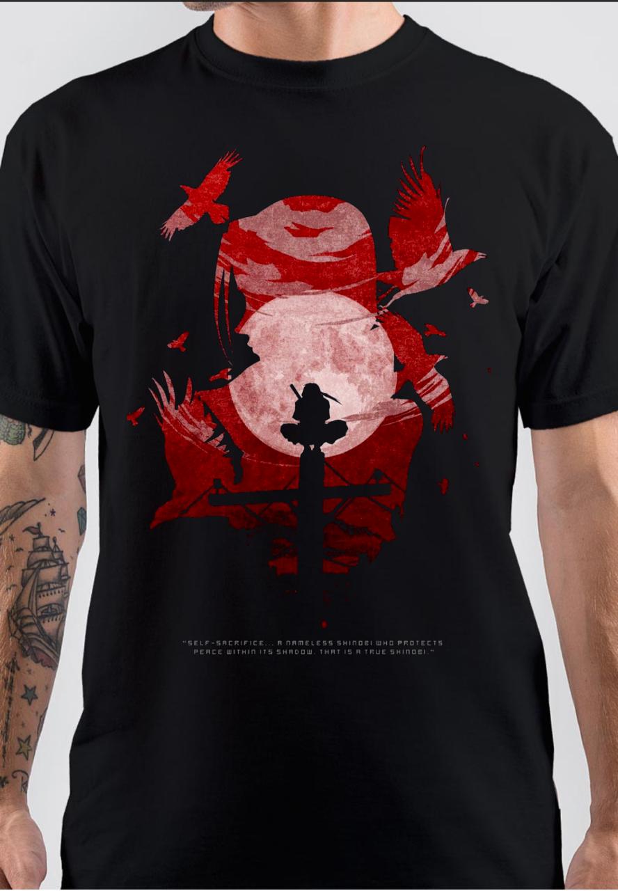 Itachi Uchiha Black T-Shirt Style002 Hoodie, Sweatshirt | CoreVibeTees.com