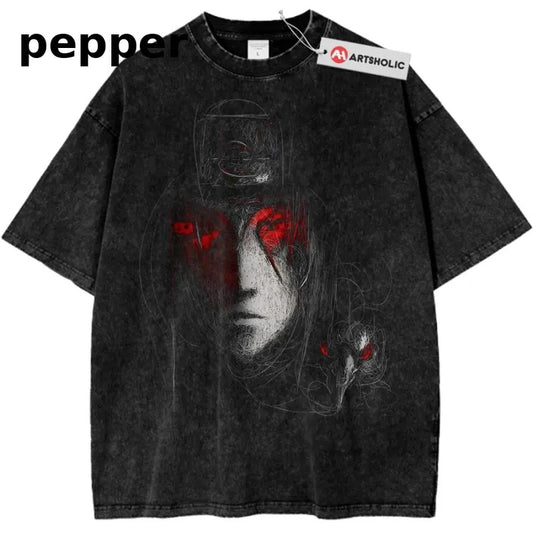 Itachi Uchiha Shirt, Akatsuki Shirt, Naruto Shirt, Anime Shirt, Vintage Tee