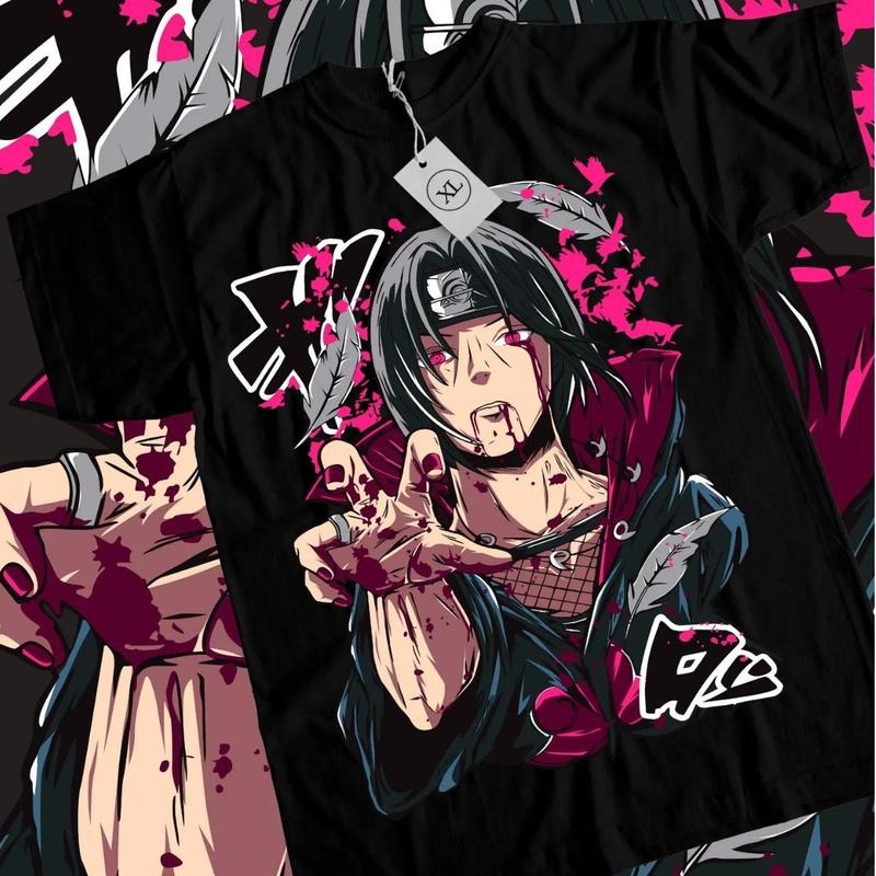 Itachi Uchiha Shirt, Sweatshirt, Hoodie Naruto Shippuden Manga Strip Naruto Anime Tee All Size Cotton Menswear