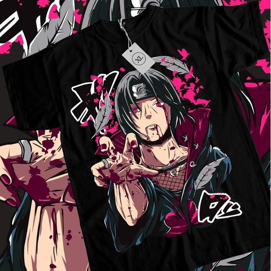 Itachi Uchiha Shirt, Sweatshirt, Hoodie Naruto Shippuden Manga Strip Naruto Anime Tee All Size Cotton Menswear